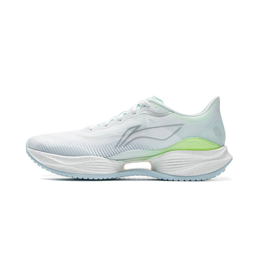 Li-Ning Li Ning Super Light 22 Low top Long Distance Running Sprint Running Shoes Men's White Green Gray