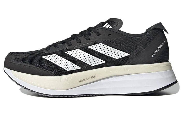 Adidas Adidas Adizero Boston 11 Fabric Abrasion Resistant Low top Rubber Training Long Distance Running Shoes Men's