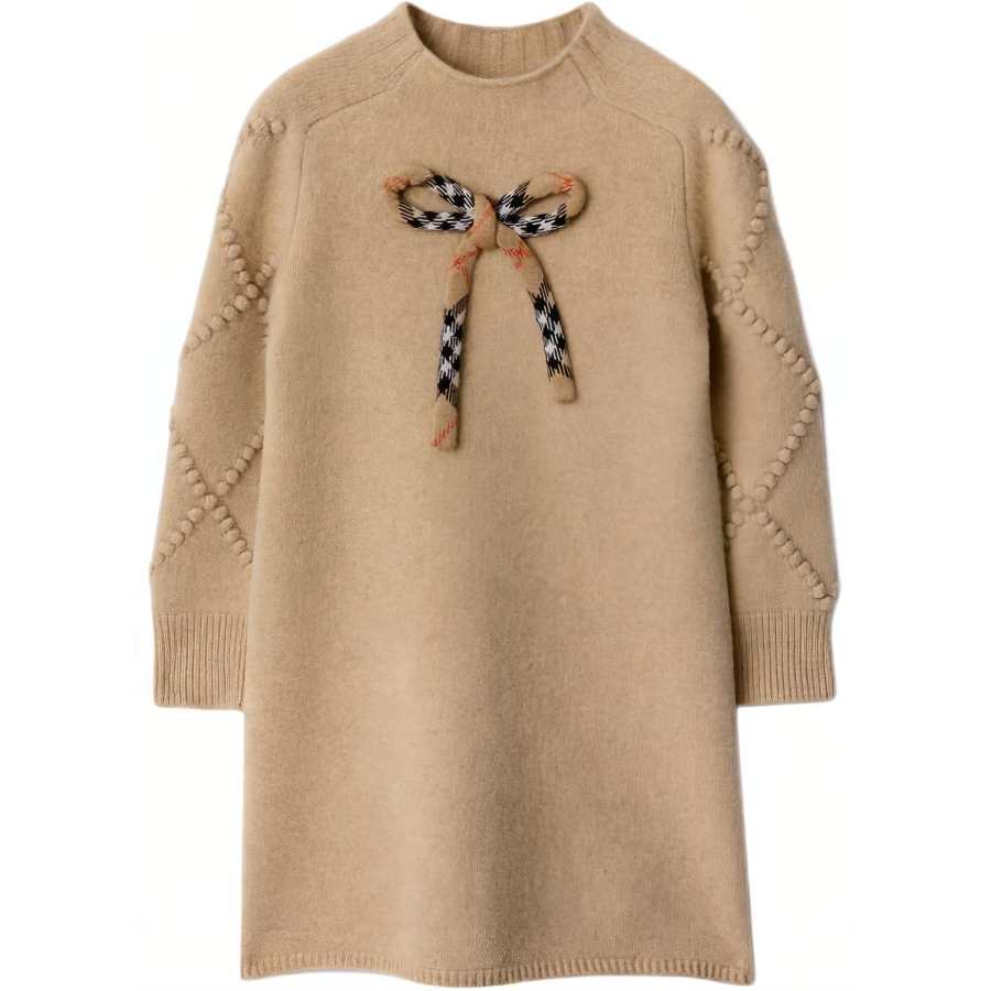 Burberry Kids Dresses Crew Neck Moderate Mid Length