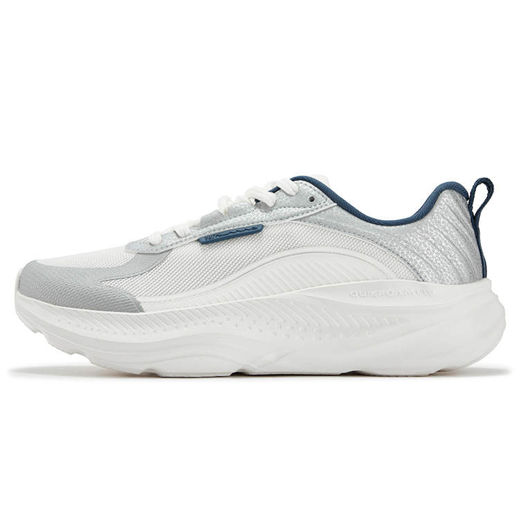 361° Star Leap Cushioning, Wear Resistant Low top Casual Running Shoes Men's Silver White