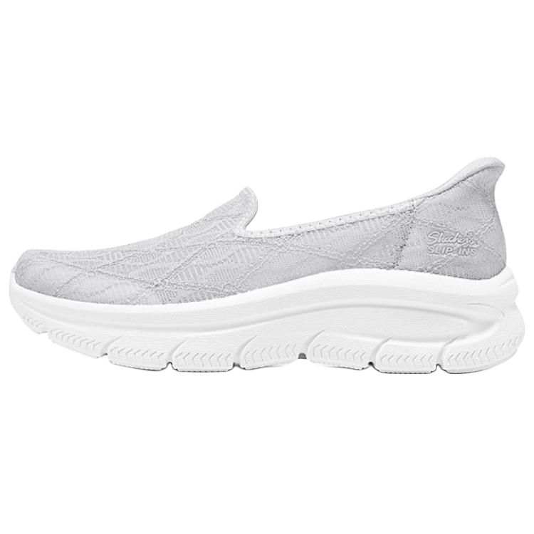 Skechers Modern D'Lux Fabric Low top Casual Shoes Women's Light Gray