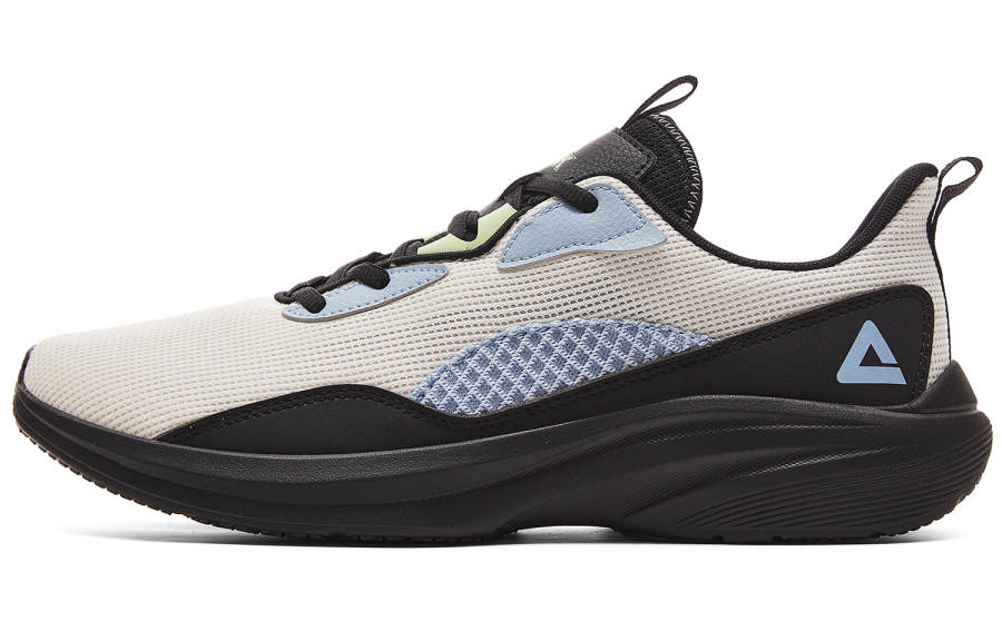 PEAK Cushioning Lightweight Rebound Cushioning Lightweight Rebound Low top Running Shoes Men's Beige White Black