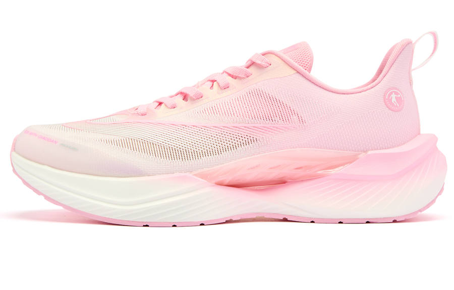 QIAODAN Flying Shadow TEAM3.0 Low top Q KUNGFU PRO Technology Training Running Shoes Men's White Pink