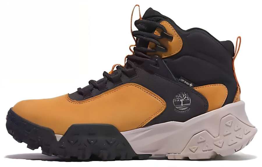 Timberland Motion Scramble Mid Lace Up Hiking Boot With GORE TEX Bootie 'Wheat Nubuck'