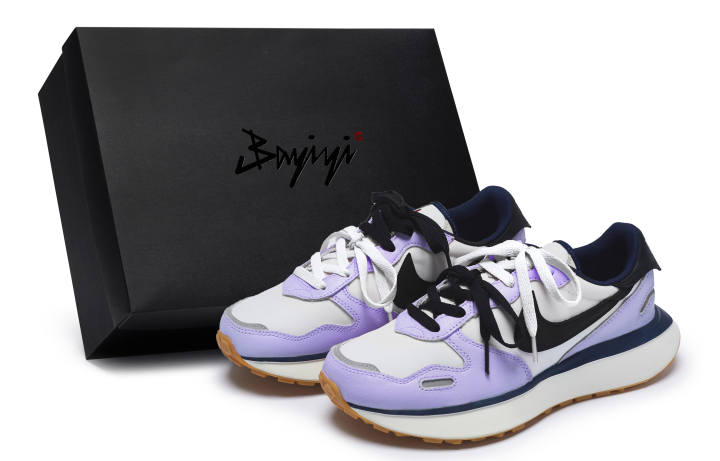 Nike Nike Phoenix Waffle Low top Running Shoes Women's Purple White Black