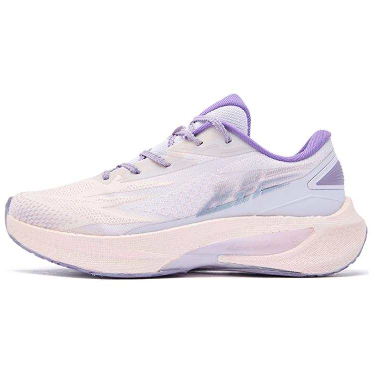 QIAODAN Flying Shadow 4.0 Slip Resistant Cushioning Low top Casual Running Shoes Women's Pink Purple