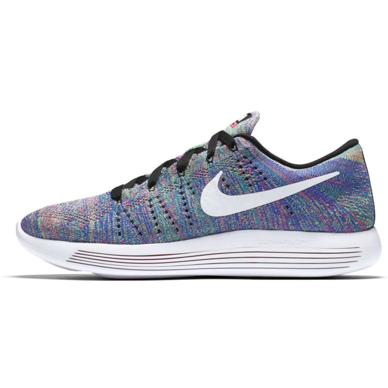 Nike Nike LunarEpic Flyknit Slip Resistant Lightweight Non slip Lightweight Low top Running Shoes Women's Blue Purple
