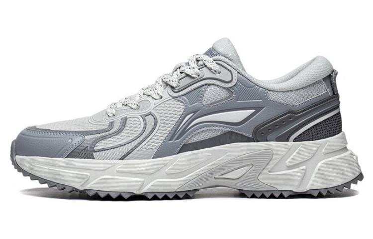 Li-Ning Li Ning Gathering Light Textile, Synthetic Leather Slip Resistant, Abrasion Resistant, Breathable Low top Running Shoes