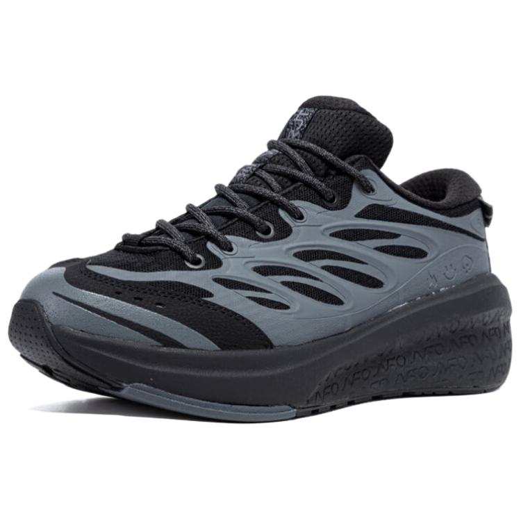 361° Style Slip Resistant Abrasion Resistant Slip Resistant Abrasion Resistant Low top Running Shoes Women's Black Gray