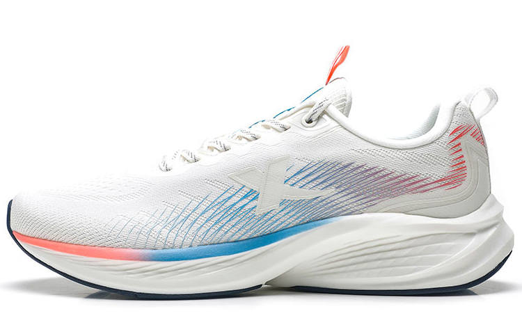 XTEP XTEP Cushioning Lightweight Low top Running Shoes Men's White Blue