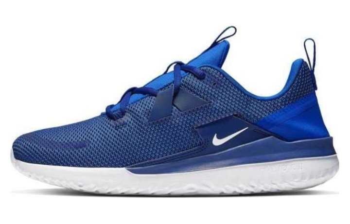 Nike Nike Renew Arena Comfortable Slip Resistant Low top Running Shoes Men's Blue