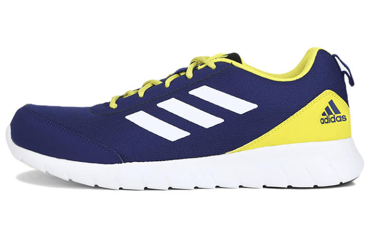 Adidas Adidas Adiscend Breathable Abrasion Resistant Low top Running Shoes Men's Blue Yellow