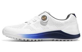 PGA Breathable Golf Shoes Summer Breathable Hole Design IP Midsole Knob Shoelace Men's White