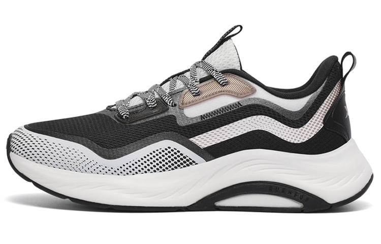 XTEP Comfortable Cushioning Lightweight Low top Running Shoes Women's Black White