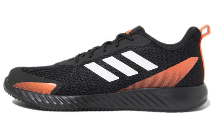 Adidas Adidas Adi Trend Fabric Breathable Abrasion Resistant Slip Resistant Low top Running Shoes Men's Black Orange