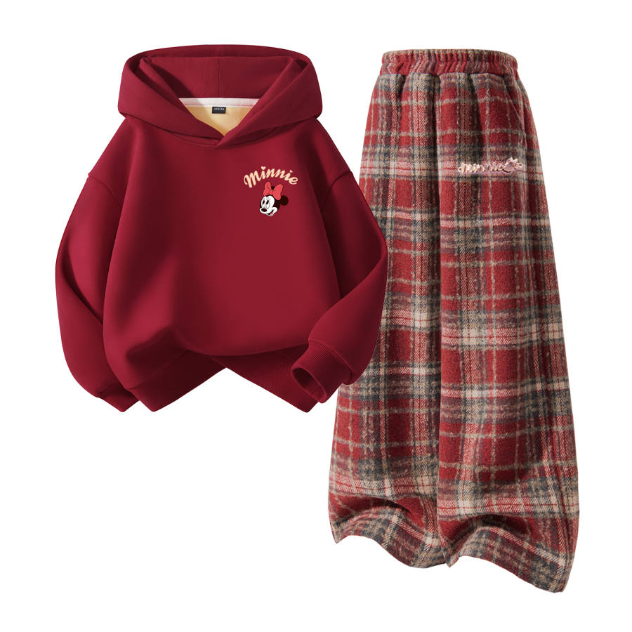 Disney Kids Casual Sportswear Hooded Thickened