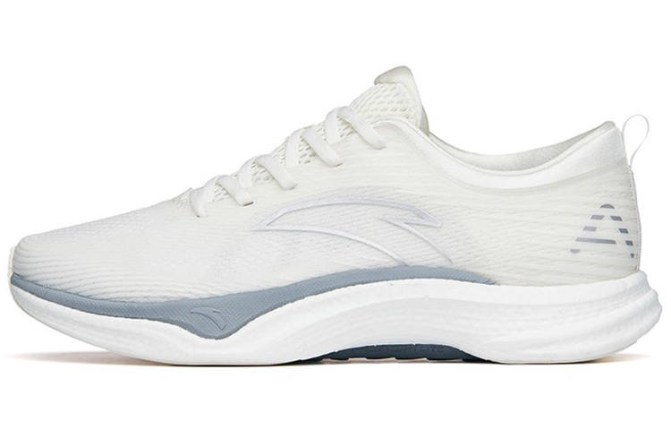 ANTA Four Generations Of Hydrogen Running Shoes Women's Low Top Ivory White/Silver