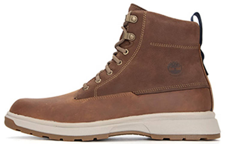 Timberland Atwells Ave WP Boot Waterproof Abrasion Resistant Cushioning Ankle Length Outdoor Boots Men's Orange Brown