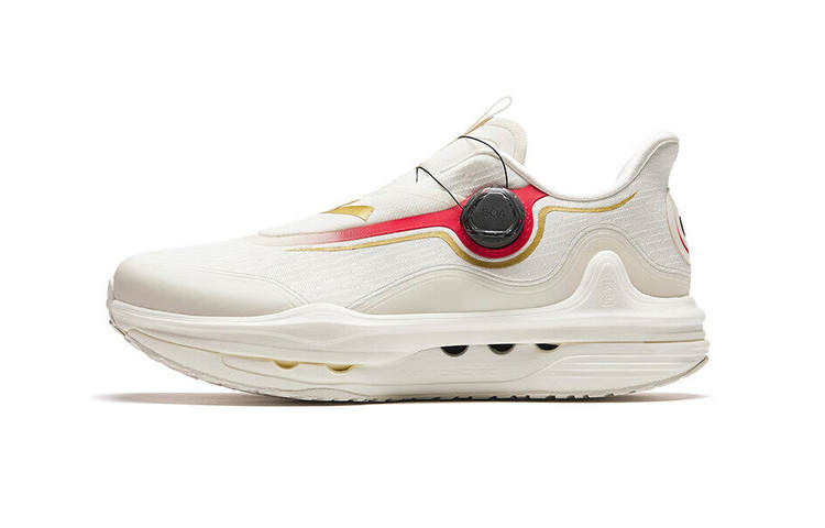 Anta Champion All Weather Collection Cushioning, Wear Resistant Low top Running Shoes Men's White Red