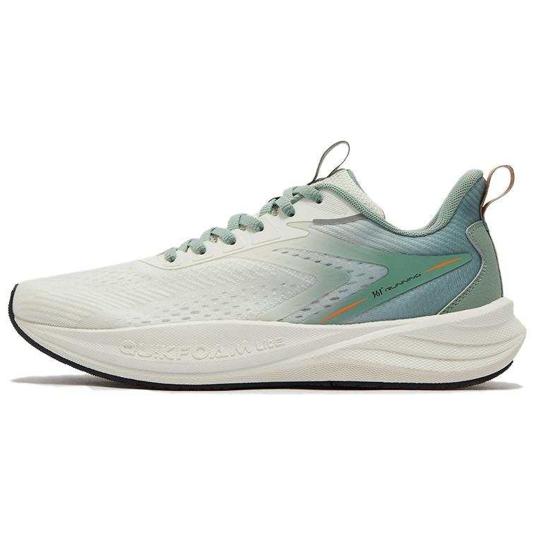 361° Slip Resistant And Breathable Slip Resistant And Breathable Low top Casual Running Shoes Men's White Green