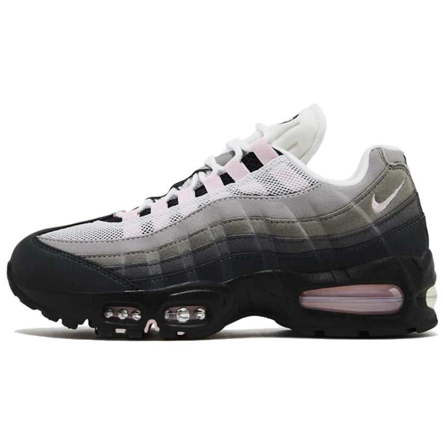 Nike Nike Air Max 95 Abrasion Resistant Low top Running Shoes Men's Gray Pink