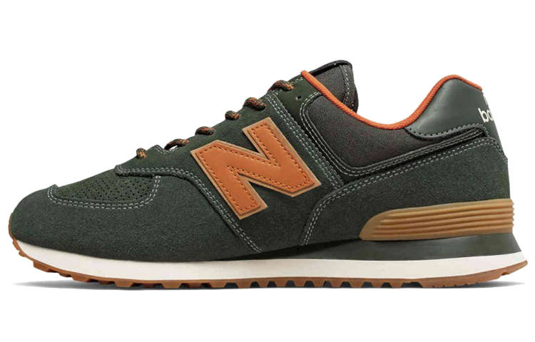 New Balance New Balance NB 574 Outdoor Pack Fabric Comfortable Low top Running Shoes Men's Leaf Green