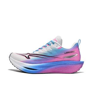 LEBUZHE Low top Running Shoes Men's Sea Blue Cherry Blossom Pink