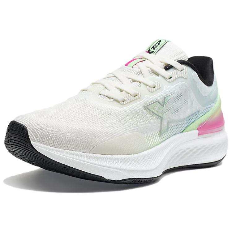XTEP Cushioning Rebound Cushioning Rebound Low top Running Shoes Women's White Pink Green