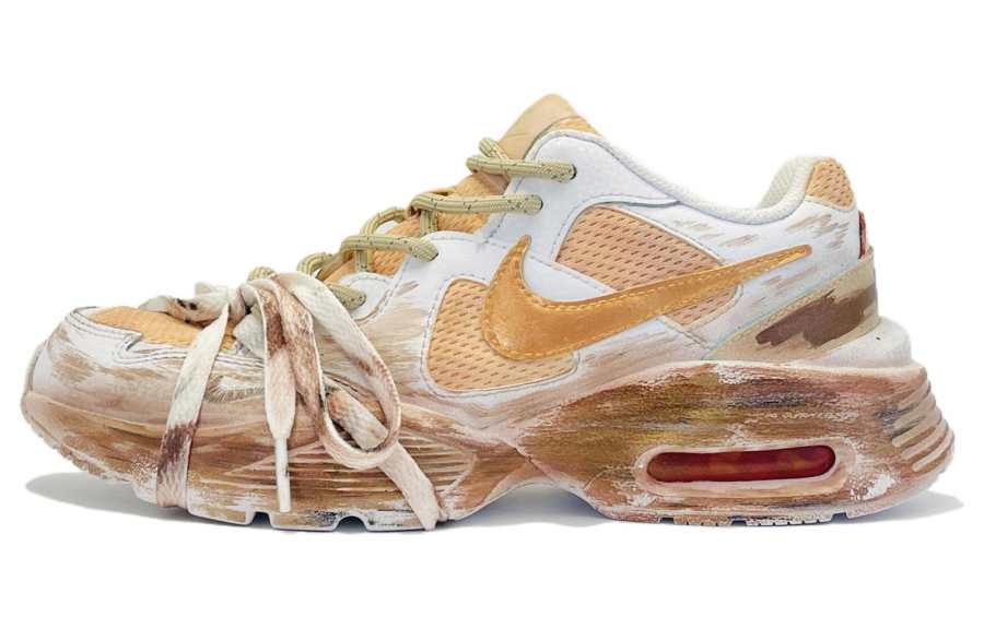 Nike Nike Air Max Fusion Fabric Cushioning Slip Resistant Abrasion Resistant Low top Marathon Running Shoes Women's