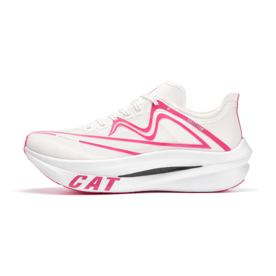 YINSUMAO Running Shoes Unisex White Pink