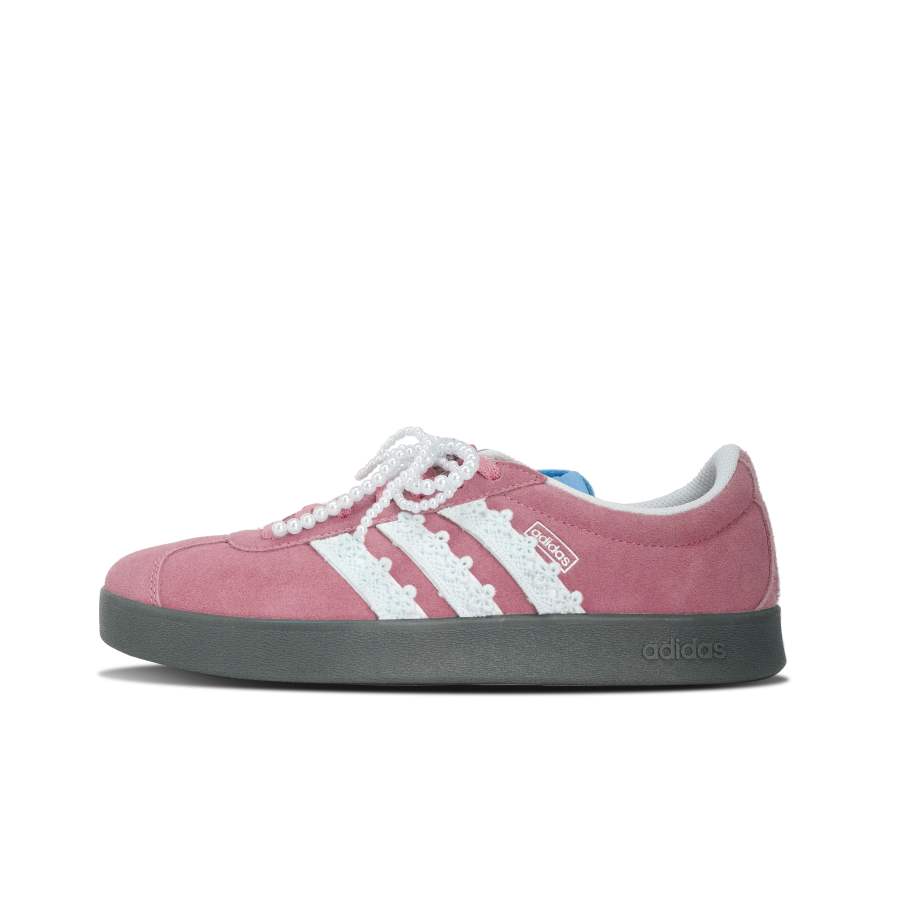 Adidas Adidas VL COURT 2.0 Slip Resistant Slip Resistant Low top Skateboard Shoes Unisex Pink