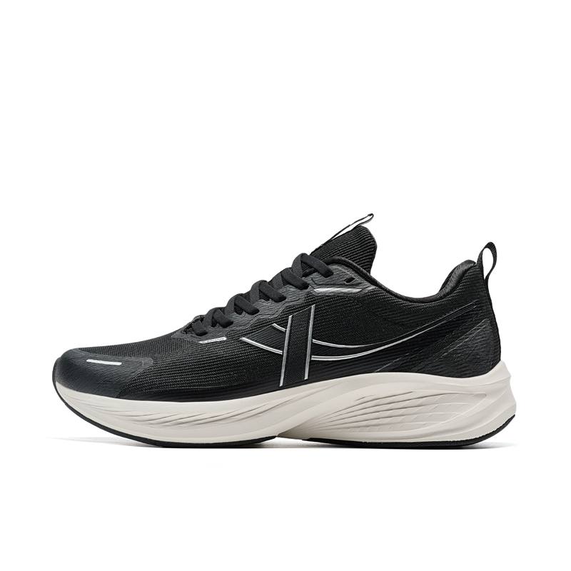 XTEP Cushioning Slip Resistant Cushioning Slip Resistant Low top Sprint Running Shoes Men's Black