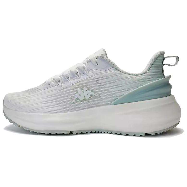 Kappa Textile, Rubber Slip Resistant Abrasion Resistant Low top Casual Running Shoes Women's White Blue