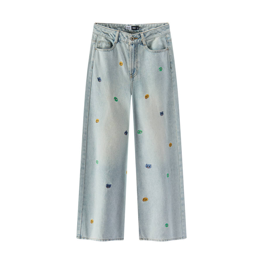 Semir Mall Same Style Women's Apparel Jeans Women's Moderate Wide Leg Pants