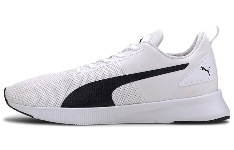 PUMA Flyer Cushioning Slip Resistant Lightweight Low top Running Shoes Unisex White Black