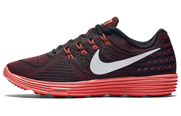 Nike Nike LunarTempo Fabric Cushioning Slip Resistant Abrasion Resistant Lightweight Low top Running Shoes Men's Red