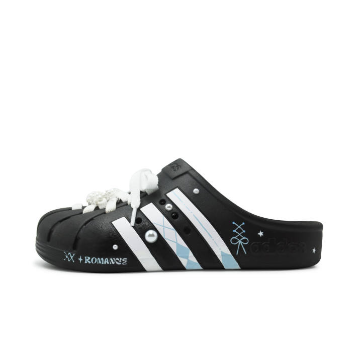 Adidas Adidas Closed Toe Slippers Unisex Black White Blue
