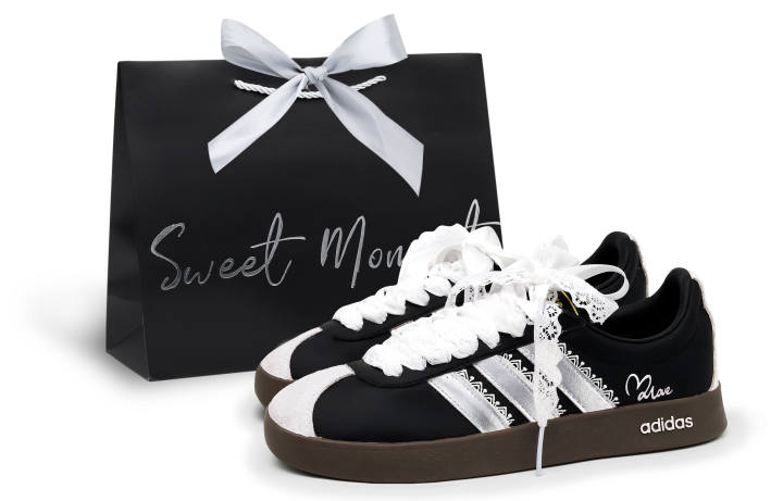 Adidas Adidas VL COURT 2.0 German Army Trainers Unisex Low Top Black/Silver