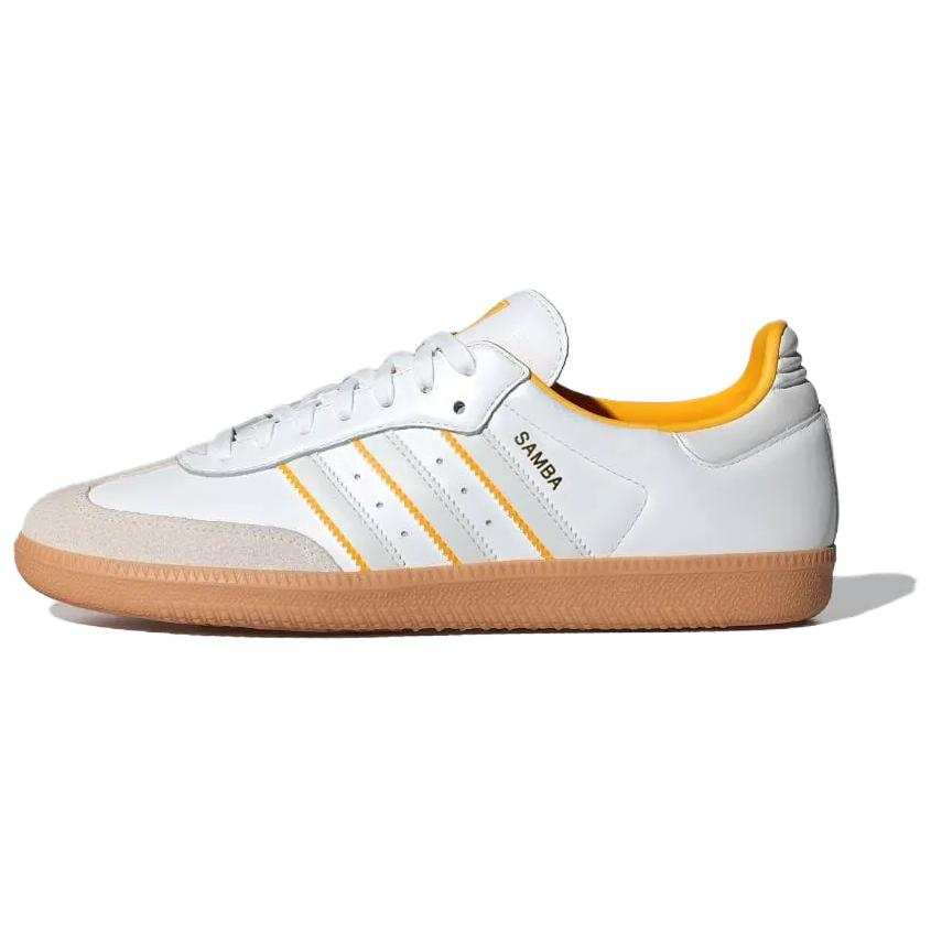 Adidas Originals SAMBA OG Low top Skateboard Shoes Unisex White Yellow