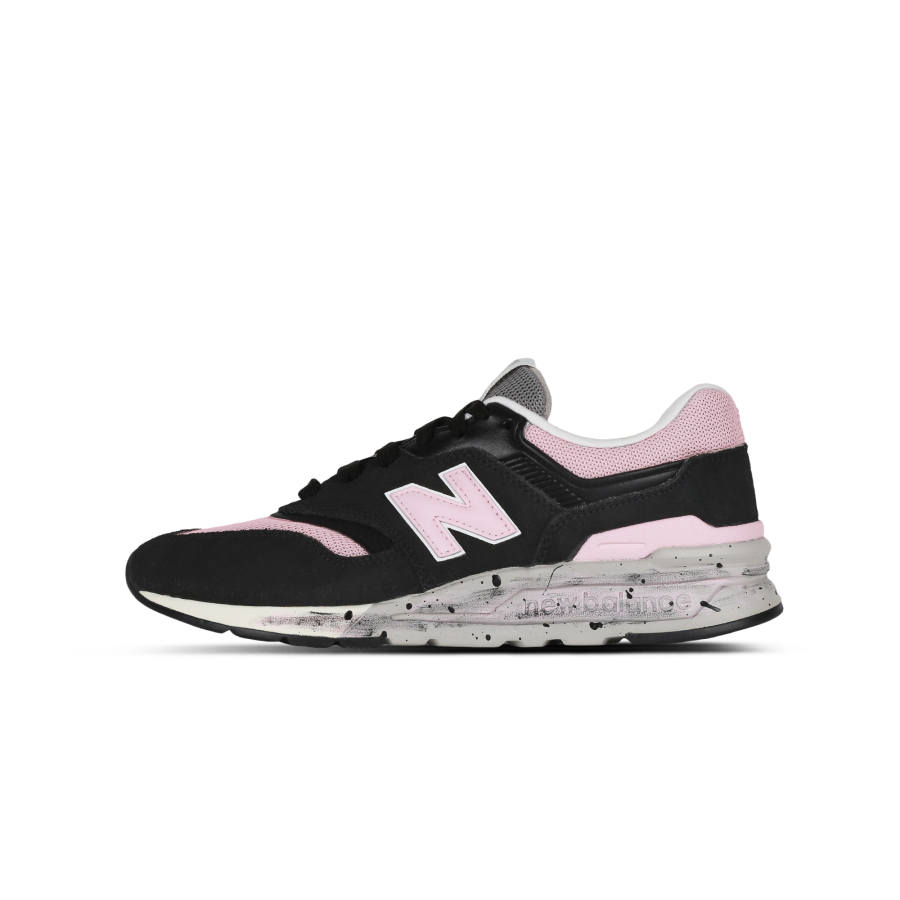 New Balance New Balance NB 997 Wildflower Cushioning Abrasion Resistant Coverage Low top Casual Shoes Unisex Black Pink