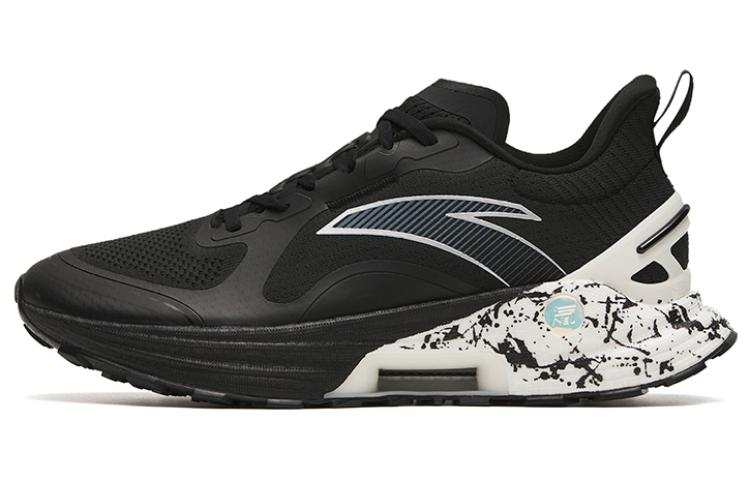 Anta Gen 3.0 Comfortable Cushioning Slip Resistant Abrasion Resistant Rebound Low top Running Shoes Men's Black White