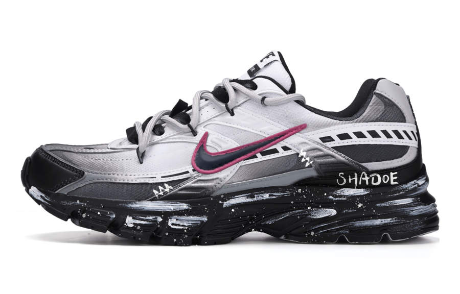 Nike Nike Initiator Abrasion Resistant Low top Casual City Commuting Running Shoes Unisex Black White Gray