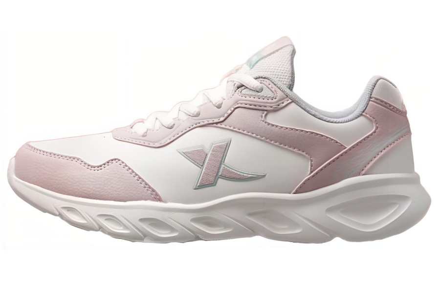 XTEP Cushioning Abrasion Resistant Cushioning, Wear Resistant Low top Running Shoes Women's White Pink