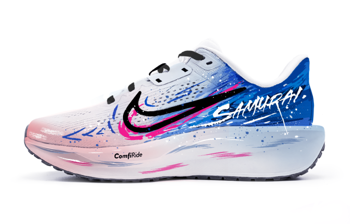 Nike Nike Quest 6 Mesh Cushioning Breathable Low top Running Shoes Unisex Blue Pink
