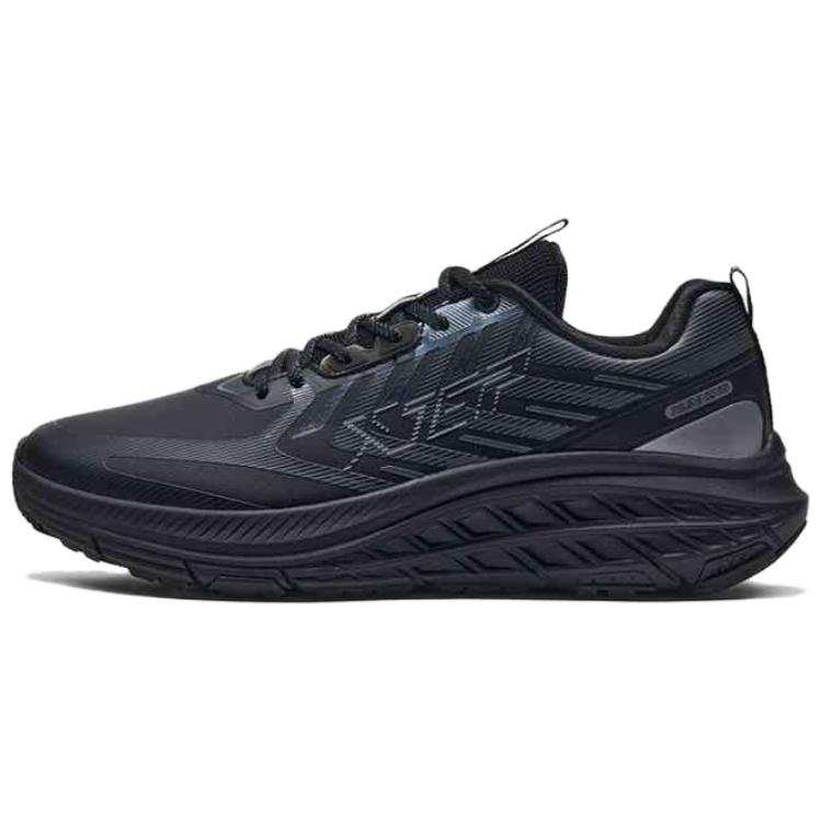 XTEP Kunwu 2.0 Slip Resistant Abrasion Resistant Low top Sprint Running Shoes Men's Black Gray Blue