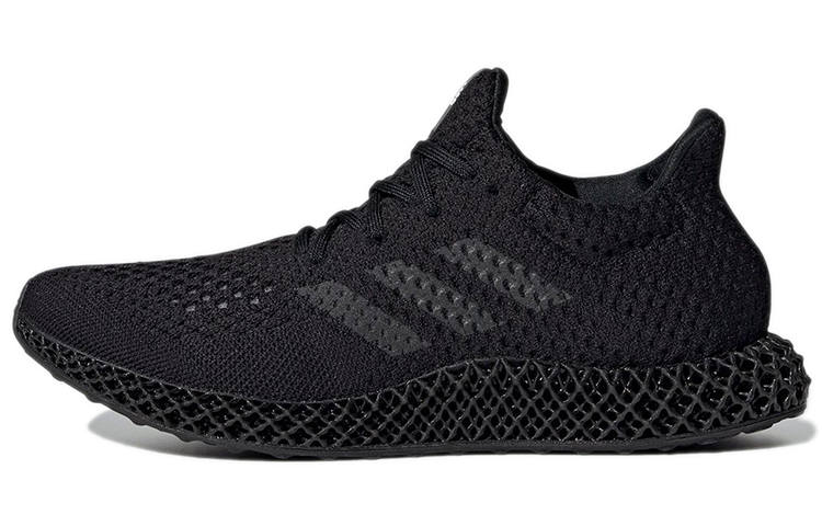 Adidas Adidas Futurecraft 4D Fabric Abrasion Resistant Low top Running Shoes Unisex Pure Black