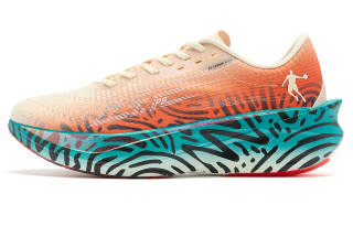 QIAODAN Feiying PB4.0 Running Shoes Men's Low Top Bright Orange Ultra Green