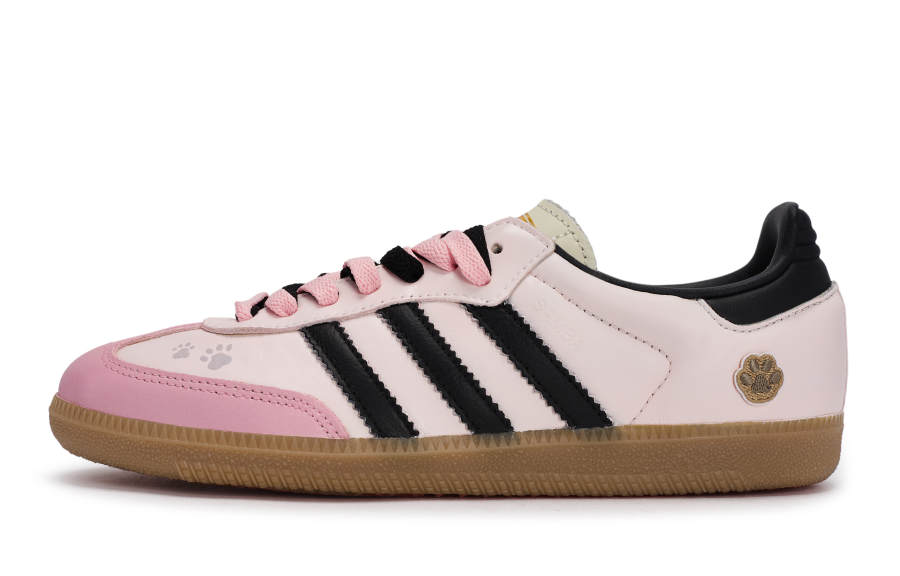 Adidas Originals SAMBA OG German Army Trainers Women's Low Top Black/Pink/Brown
