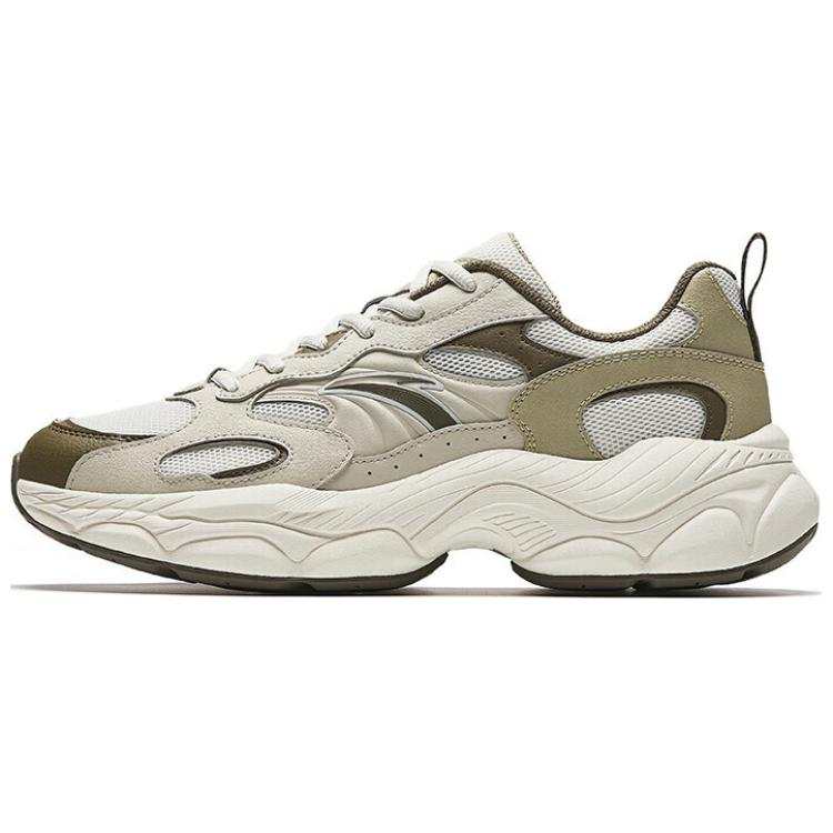Anta Millennial Generation Slip Resistant Abrasion Resistant Low top Casual Shoes Men's Green Gray