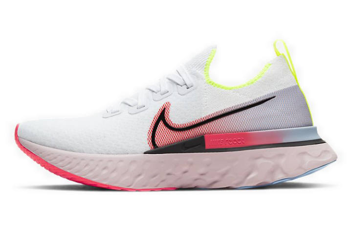 Nike Nike React Infinity Run Flyknit White Laser Crimson Women's